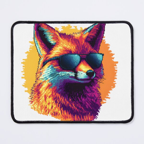 Item preview, Cool Fox Pixel Art Illustration designed and sold by Kollibri.