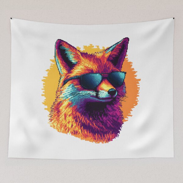 Item preview, Cool Fox  Pixel Art Illustration designed and sold by Kollibri.