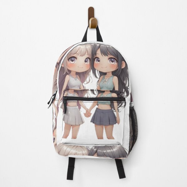 Item preview, Chibi Couple Holding Hands – Cute Anime Kawaii Style sticker designed and sold by TulipsArtDesigns .