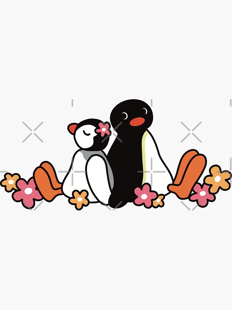 Imagen 3 de 3, Pegatina con la obra Amor de pingu, diseñada y vendida por CheylaDesigns.