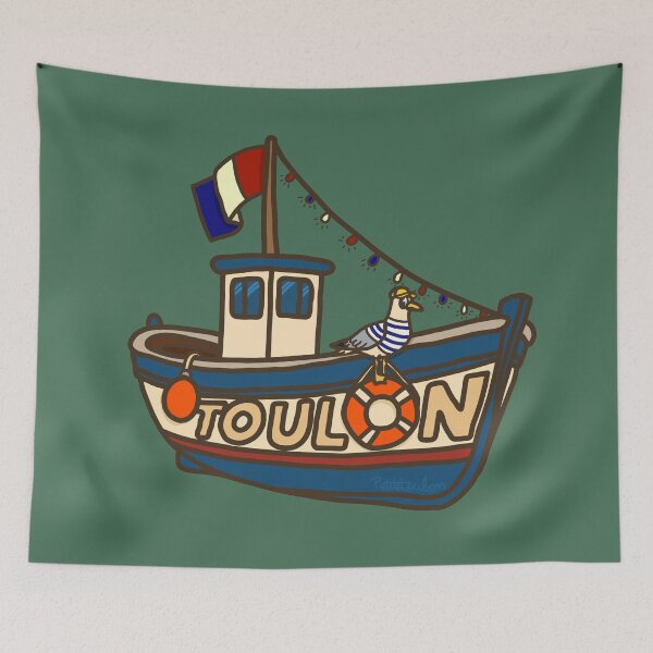 Item preview, Fishing boat Toulon and Gabian Rigolo designed and sold by petiteToulon.