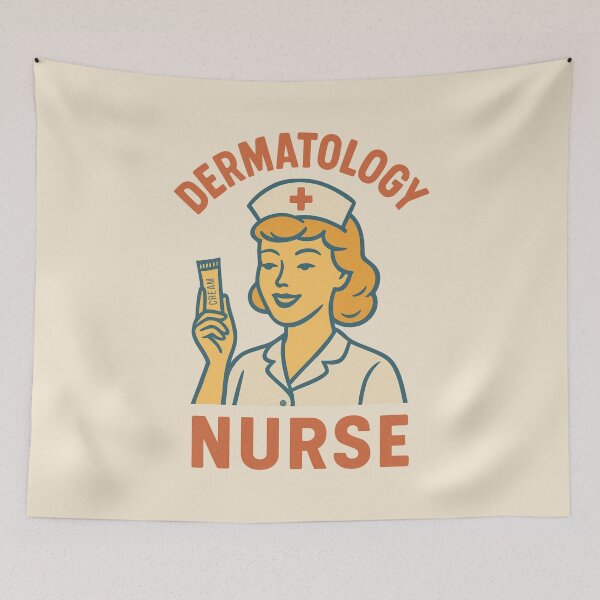 Item preview, Dermatology Nurse Vintage Style designed and sold by Anniko Art Studio.