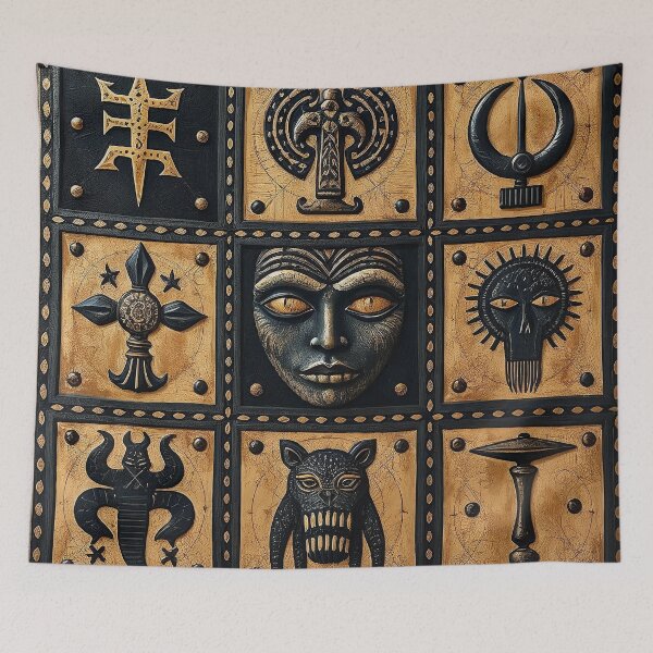 Item preview, Bold African Tribal Symbolism #4 designed and sold by BoBiloArt.
