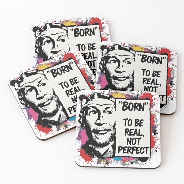 Item preview, Born to be real not perfect designed and sold by whatthefoxsays.