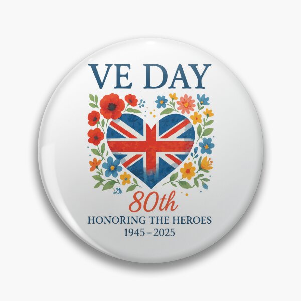 Item preview, VE Day UK 80th anniversary 2025 designed and sold by EASY Aadia.