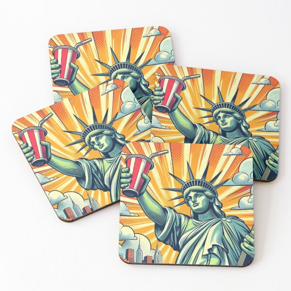 Item preview, Statue of Liberty with soda in hand designed and sold by Gabriel-Flores.