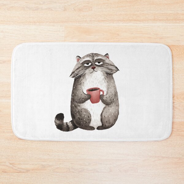 Item preview, Watercolor pallas cat | Cat with a coffee cup | Otocolobus manul | Morning cat | Cute manul cat 2 designed and sold by Yaremchuk.