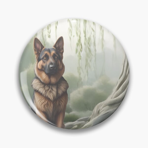 Item preview, German Shepherd Under A Willow Tree designed and sold by NikkiBear67.