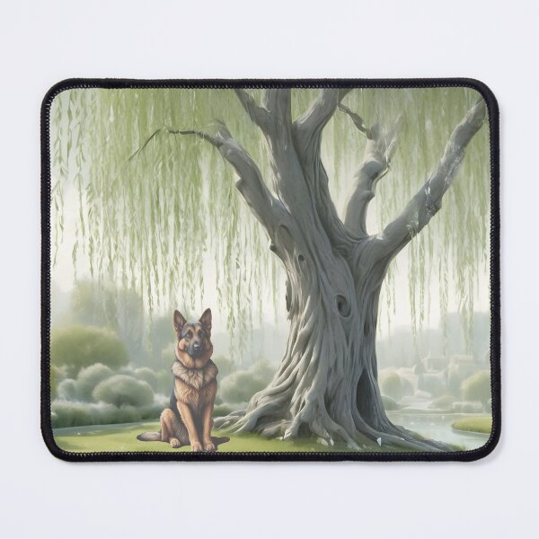 Item preview, German Shepherd Under A Willow Tree designed and sold by NikkiBear67.