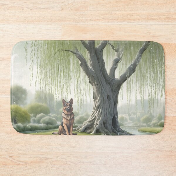 Item preview, German Shepherd Under A Willow Tree designed and sold by NikkiBear67.