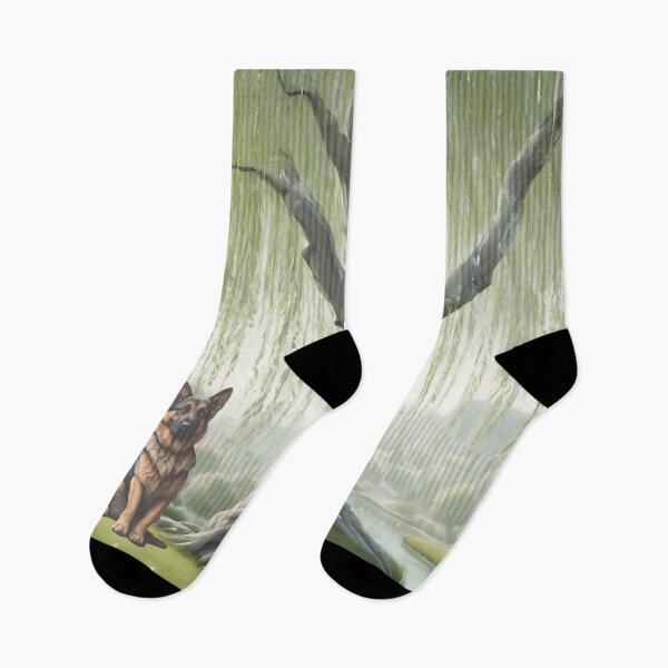 Item preview, German Shepherd Under A Willow Tree designed and sold by NikkiBear67.