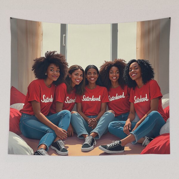 Item preview, SISTERHOOD IN RED designed and sold by alegnacreates.