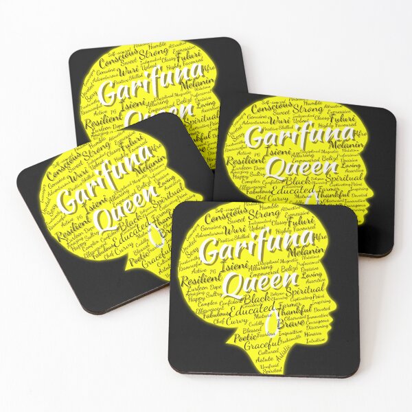 Item preview, Garifuna Queen Word Art – Afro-Caribbean Empowerment Design designed and sold by ezsketch25.