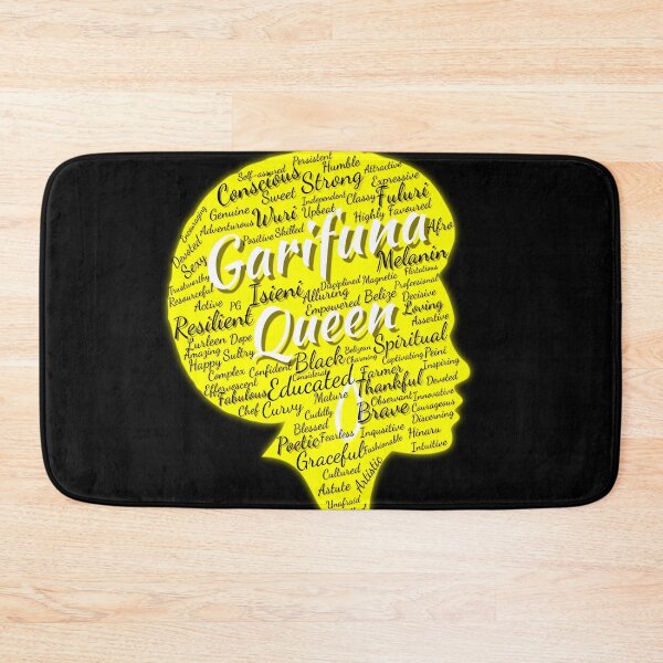 Item preview, Garifuna Queen Word Art – Afro-Caribbean Empowerment Design designed and sold by ezsketch25.