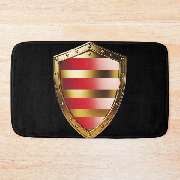 Item preview, Cameron Heraldic Shield – Crimson Base with Gold Bars designed and sold by Highlandkings.