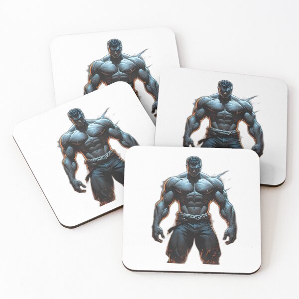 Item preview, Powerful Muscular Figure with Intense Gaze Artwork designed and sold by ART ATTACK ZONE.