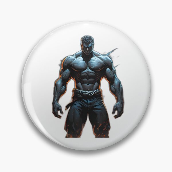 Item preview, Powerful Muscular Figure with Intense Gaze Artwork designed and sold by ART ATTACK ZONE.
