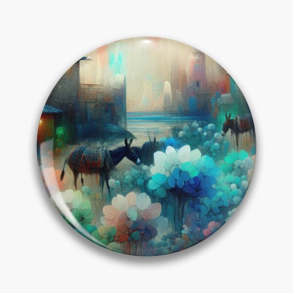 Item preview, Lamu City at 4PM – Abstract AI Artwork with Radiant Afternoon Colors and Floral Accents for Clothing & Accessories designed and sold by knalpot-design.