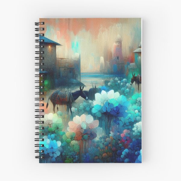 Item preview, Lamu City at 4PM – Abstract AI Artwork with Radiant Afternoon Colors and Floral Accents for Clothing & Accessories designed and sold by knalpot-design.