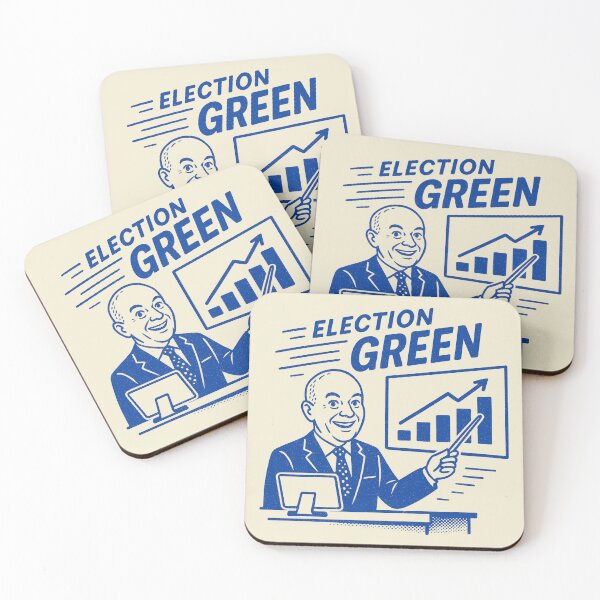 Item preview, Election Green Chart Presentation designed and sold by zzz888.