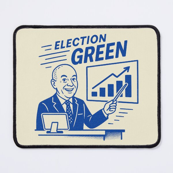 Item preview, Election Green Chart Presentation designed and sold by zzz888.