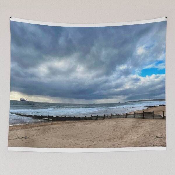 Item preview, Dynamic Blue Sky and Moody Sea at Blyth Beach designed and sold by Violaman.