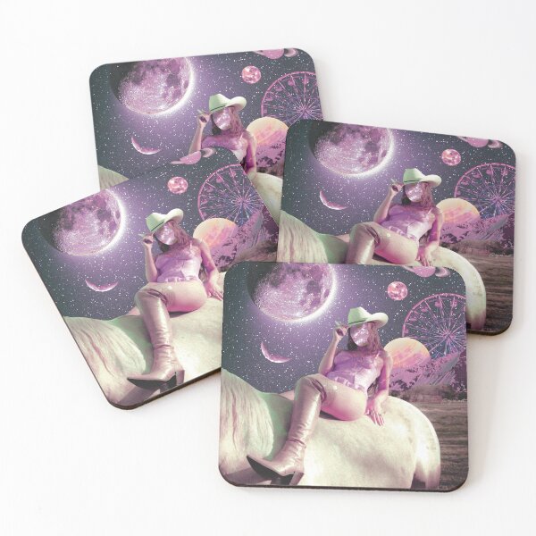 Item preview, Pink cowgirl on a white horse designed and sold by mgro-art.