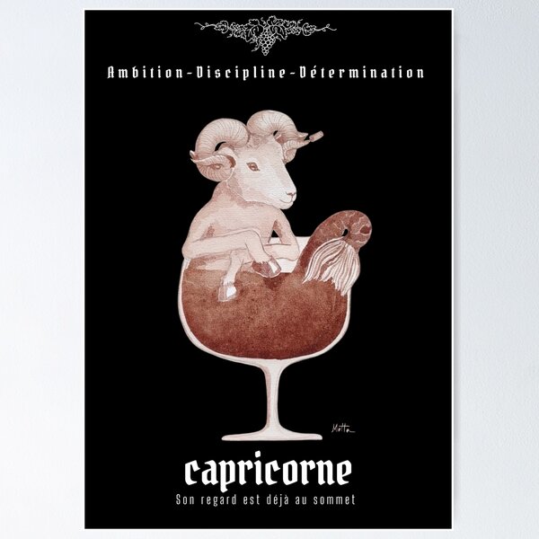 Item preview, Oeno-Astrology: Capricorn in Wine  designed and sold by vinsurtoile.