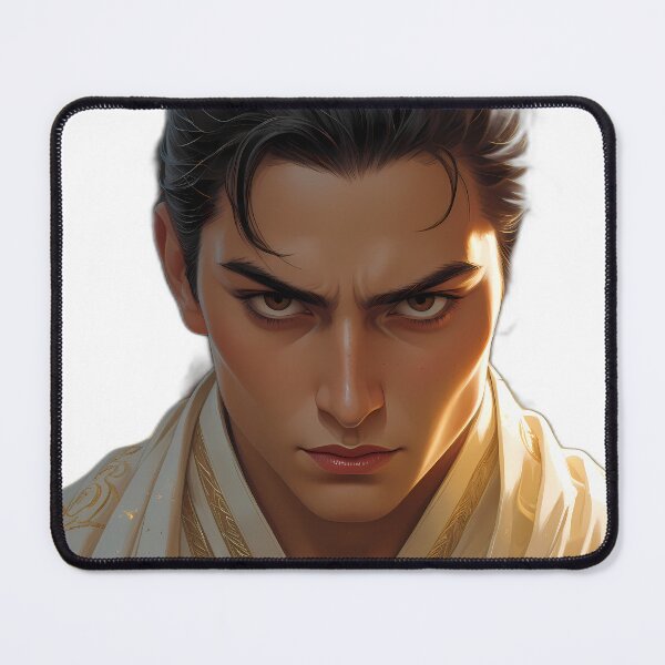 Item preview, Intense Portrait of a Young Man in Traditional Attire designed and sold by ART ATTACK ZONE.