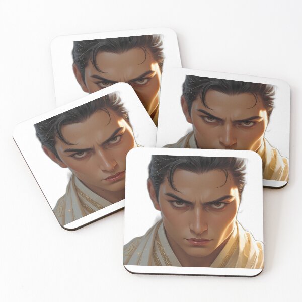 Item preview, Intense Portrait of a Young Man in Traditional Attire designed and sold by ART ATTACK ZONE.