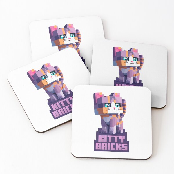 Item preview, Kitty Bricks – Cute Pixelated Block Kitty for Gamers & Cat Lovers designed and sold by FiesterArt.