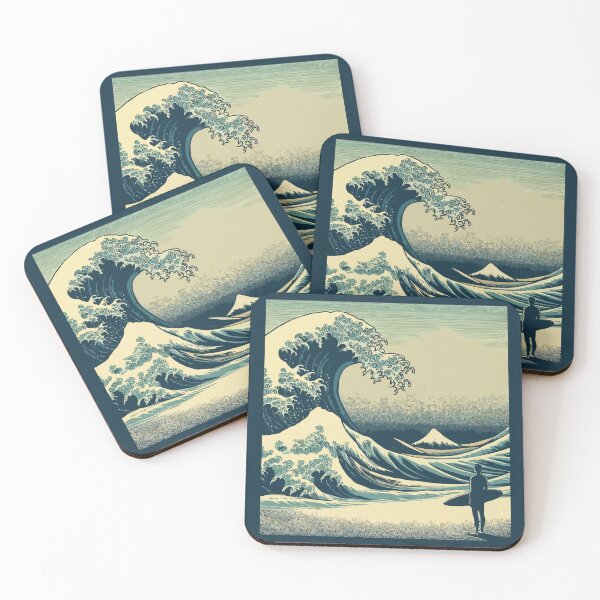 Item preview, Surfer Great Wave designed and sold by Gkinoki.