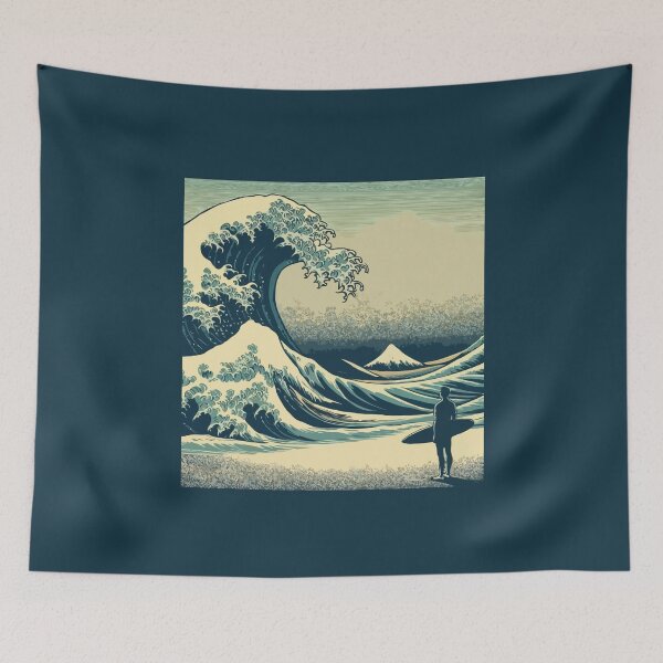 Item preview, Surfer Great Wave designed and sold by Gkinoki.