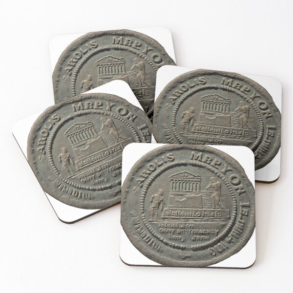 Item preview, 02of40 Ancient Mystical Bronze Coin MELON Artifact designed and sold by TheBrainArt.