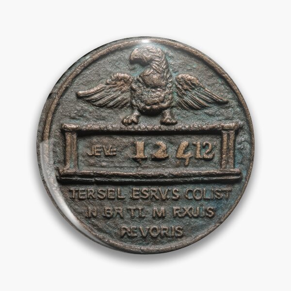 Item preview, 03of40 Ancient Roman Lizard Coin Mystery Art designed and sold by TheBrainArt.