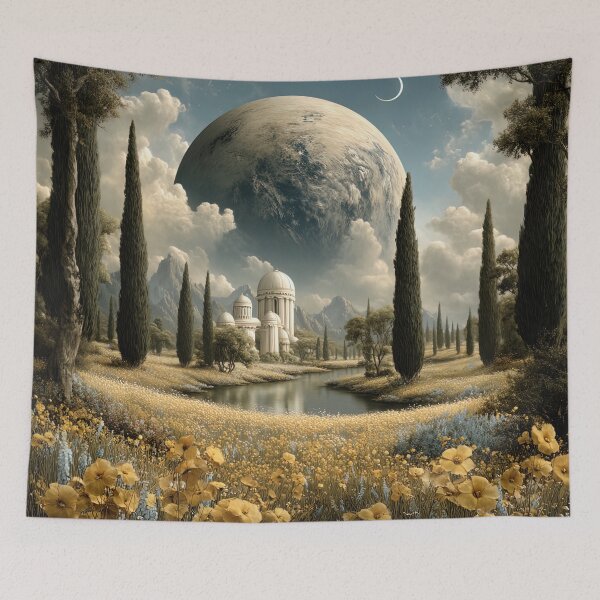 Item preview, Lunar Haven: A Celestial Meadow designed and sold by bloorose.