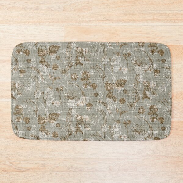 Item preview,  Botanic on juta gray designed and sold by Alessandro Remo Mazzoni Remotextiles.