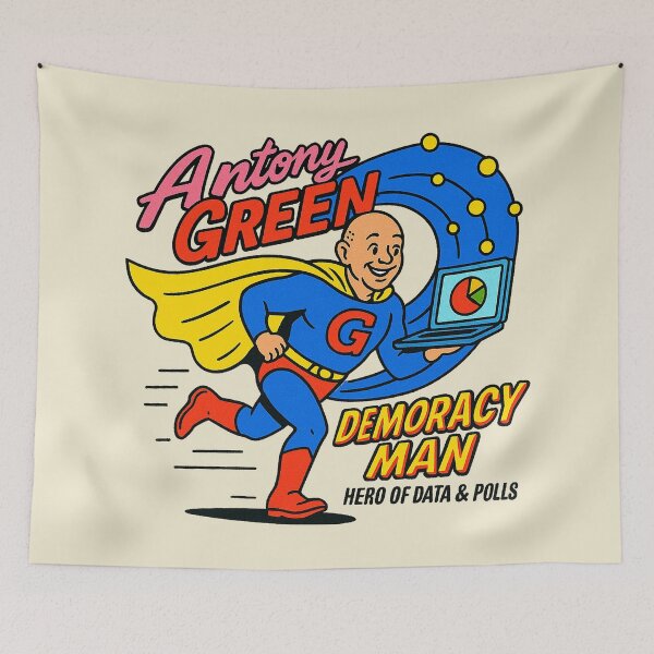 Item preview, Antony Green: Democracy Man designed and sold by zzz888.