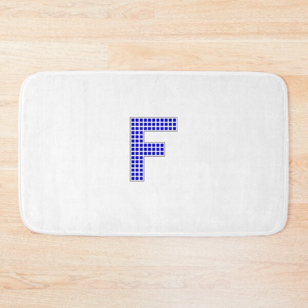 Item preview, Uppercase F - Blue Pixel Block Character designed and sold by PixelGlyphs.