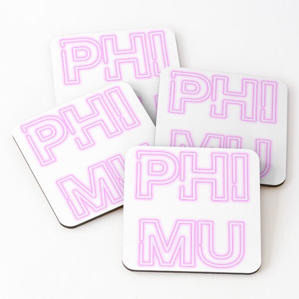 Item preview, Phi Mu Neon Sign Letters- LIGHT PINK designed and sold by skybluepink studio.