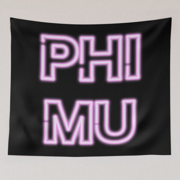 Item preview, Phi Mu Neon Sign Letters- LIGHT PINK designed and sold by skybluepink studio.