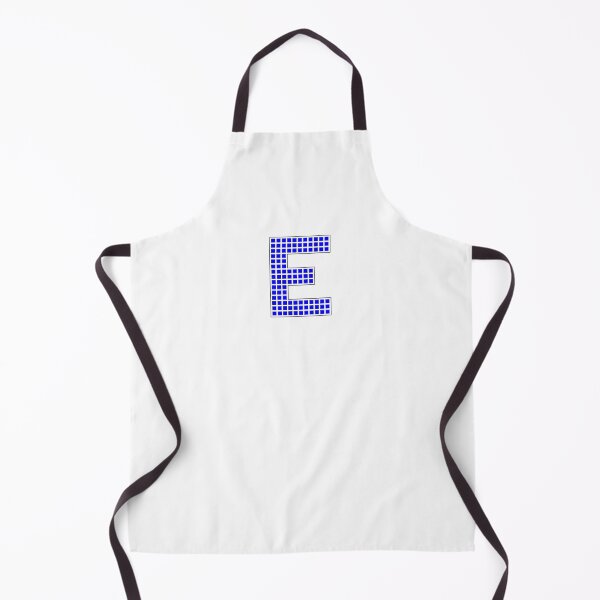 Item preview, Uppercase E - Blue Pixel Block Character designed and sold by PixelGlyphs.