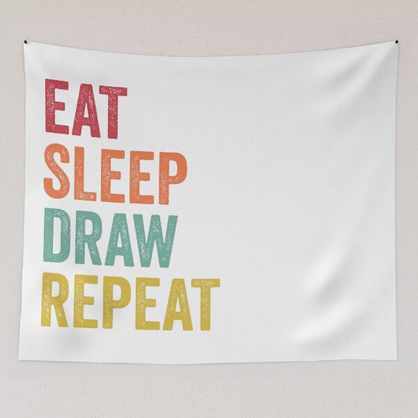 Item preview, Eat Sleep Draw Repeat designed and sold by SarahJisri.