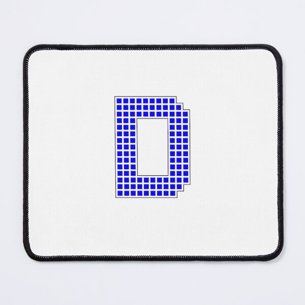 Item preview, Uppercase D - Blue Pixel Block Character designed and sold by PixelGlyphs.