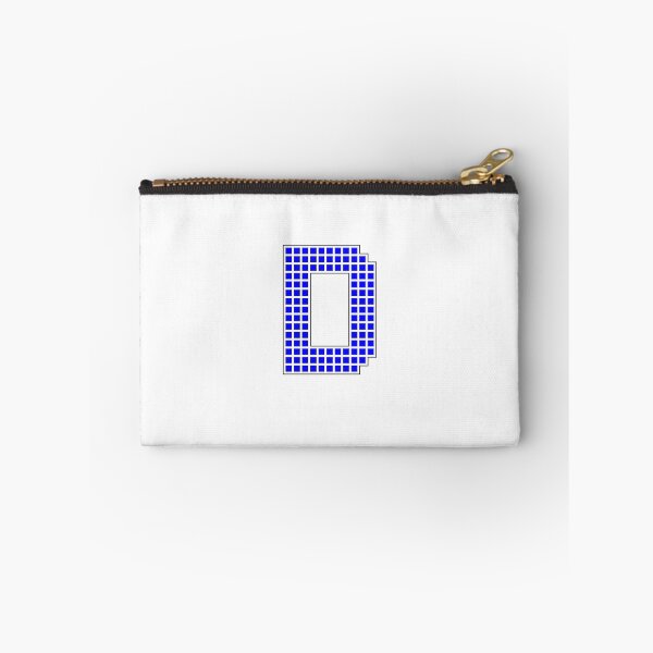 Item preview, Uppercase D - Blue Pixel Block Character designed and sold by PixelGlyphs.