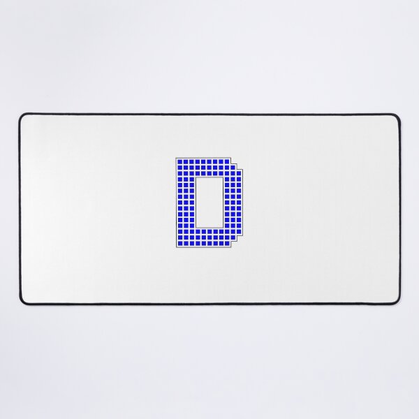 Item preview, Uppercase D - Blue Pixel Block Character designed and sold by PixelGlyphs.