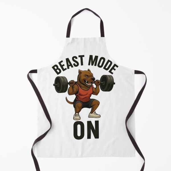 Item preview, Beast Mode ON – Muscular Pitbull Gym Design designed and sold by B-M-Store.
