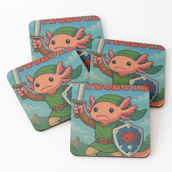 Item preview, Legend of Axolotl – Fantasy Pixel Hero Art designed and sold by gandolfwizard.