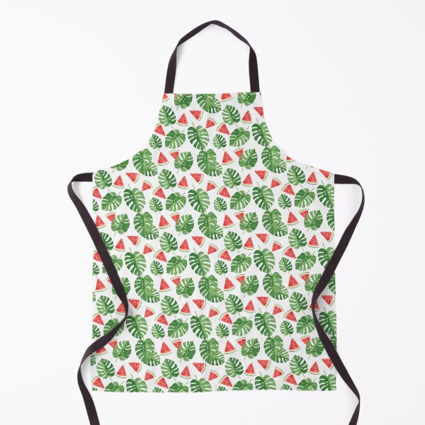 Item preview, Watermelon Splash: Watercolor Monstera & Fruit Slices designed and sold by BeachWhisper.
