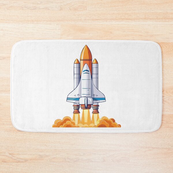 Item preview, Space Ship Shuttle Launch, Space shuttle taking off on a mission, Illustration of a space shuttle rocket launch, capturing the energy and excitement of liftoff designed and sold by Danler.